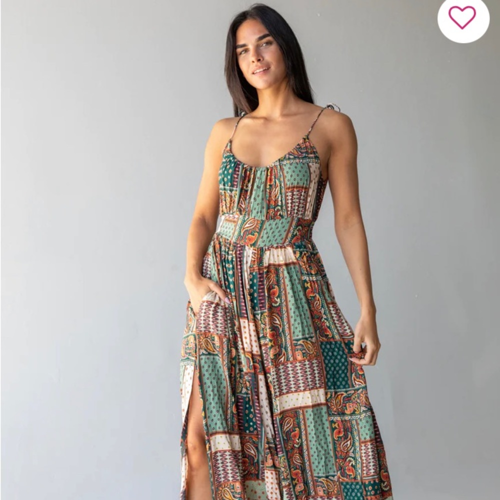 Natural Life Golden Eye Wide Leg Jumpsuit in L